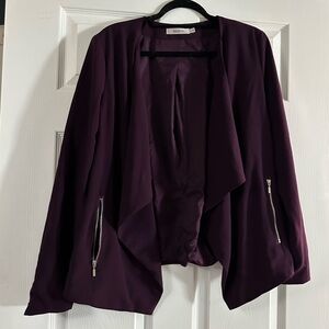 Deep purple blazer